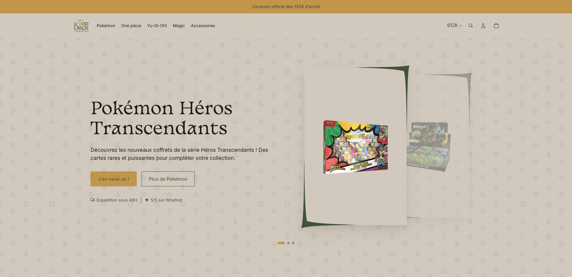 Bannière du site le top deck